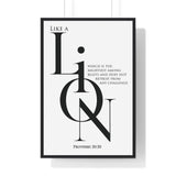 A Lion, Mighty Among Beasts - Proverbs 30:30 Wall Art