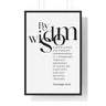A Little Sleep, A Little Slumber Framed Wall Art | Proverbs 24:34 24″ x 36″ Black