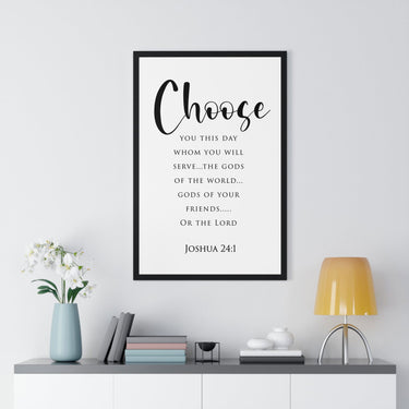 Faith Culture - Christian Home Décor - Covenant Renewing - Joshua 24:1 Wall Art