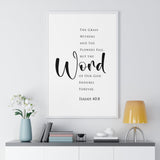 Faith Culture - Christian Home Décor - Eternal Blossom - Isaiah 40:8 Wall Art