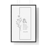 Faith Culture - Christian Home Décor - Healer of Brokenness - Psalm 147:3 Wall Art 24″ x 36″ Black