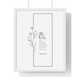 Faith Culture - Christian Home Décor - Healer of Brokenness - Psalm 147:3 Wall Art 16" x 20" White