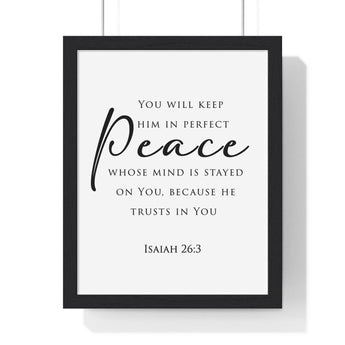 Faith Culture - Christian Home Decor - Peaceful Mind Wall Art - Faith Culture