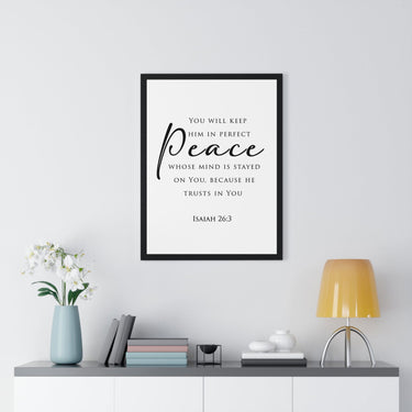 Faith Culture - Christian Home Decor - Peaceful Mind Wall Art - Faith Culture