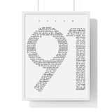 Faith Culture - Christian Home Decor - Psalm 91 Wall Art 18″ x 24″ White