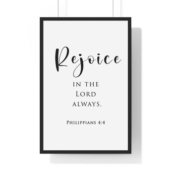 Faith Culture - Christian Home Décor - Rejoice Always - Philippians 4:4 - Christian Wall Art