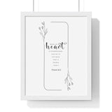 Faith Culture - Christian Home Décor - Rock of Refuge - Psalm 61:2 - Wall Art 11″ x 14″ White