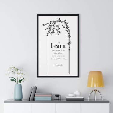 Faith Culture - Christian Home Décor - Wisdom's Path - Proverbs 12:1 Wall Art
