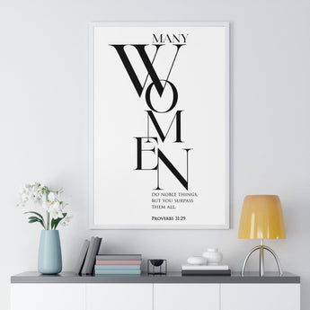 Faith Culture - Christian Home Décor - You Surpass Them All - Proverbs 31:29 Wall Art
