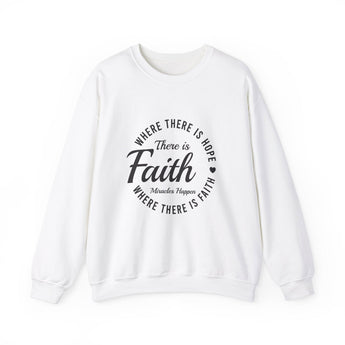 Faith Culture - Christian Unisex Heavy Blendâ„¢ Crewneck Sweatshirt White