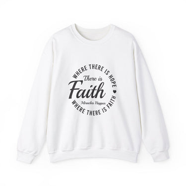 Faith Culture - Christian Unisex Heavy Blend™ Crewneck Sweatshirt White