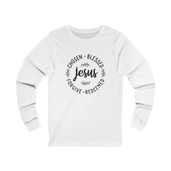 Faith Culture - Christian Unisex Jersey Long Sleeve Tee White