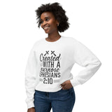 Faith Culture - Created With a Purpose - Ephesians 2:10 - Christian Unisex Lightweight Crewneck Sweatshirt White