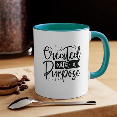 Faith Culture - Created with a Purpose Christian Accent Coffee Mug 11oz Green