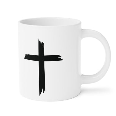 Faith Culture - Cross - Christian Ceramic Coffee Mug (11oz5oz0oz) 20oz White