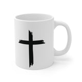 Faith Culture - Cross - Christian Ceramic Coffee Mug (11oz5oz0oz) 11oz White