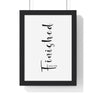 Faith Culture - Cry of Victory - John 19:30 - Christian Wall Art 8" x 11" Black