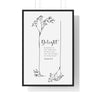 Faith Culture - Desires of the Heart - Psalm 37:4 - Christian Wall Art 24″ x 36″ Black
