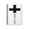 Faith Culture - Everlasting Love - John 3:16 - Christian Spiral Notebook One Size