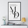 Fearfully and Wonderfully Made Framed Wall Art | Psalm 139:14 24″ x 36″ Black