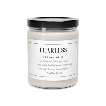 Faith Culture - Fearless Isaiah 41:13 Christian Scented Soy Candle, 9oz