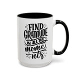 Faith Culture - Find Gratitude in All the Moments - Christian Thanksgiving Accent Coffee Mug, 11oz and 15oz 15oz Black