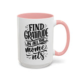 Faith Culture - Find Gratitude in All the Moments - Christian Thanksgiving Accent Coffee Mug, 11oz and 15oz 15oz Pink
