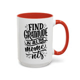 Faith Culture - Find Gratitude in All the Moments - Christian Thanksgiving Accent Coffee Mug, 11oz and 15oz 15oz Red