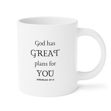 Faith Culture - For I know the Plans I have for You Jeremiah 29:11 Christian Ceramic Coffee Mug (11oz5oz0oz)