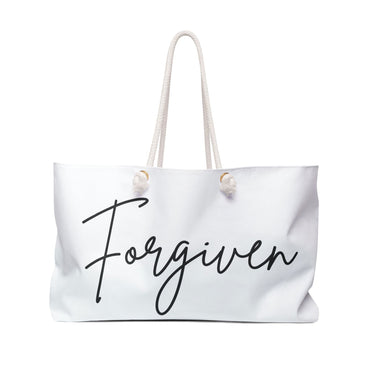 Faith Culture - Forgiven Christian Weekender Tote Bag 24" × 13"