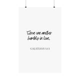 Faith Culture - Galatians 5:13 - Christian Home Decor - Serve in Love Wall Art 22" x 34" Matte