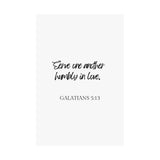 Faith Culture - Galatians 5:13 - Christian Home Decor - Serve in Love Wall Art