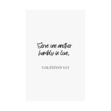 Faith Culture - Galatians 5:13 - Christian Home Decor - Serve in Love Wall Art