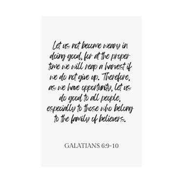 Faith Culture - Galatians 6:9-10 - Christian Wall Art - Do Good and Reap a Harvest Decor