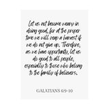 Faith Culture - Galatians 6:9-10 - Christian Wall Art - Do Good and Reap a Harvest Decor