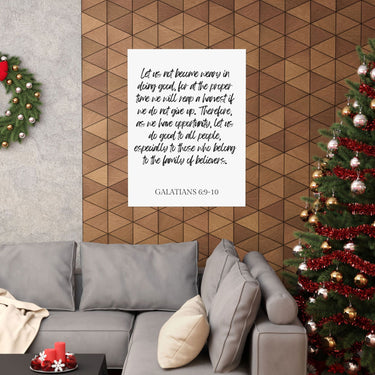 Faith Culture - Galatians 6:9-10 - Christian Wall Art - Do Good and Reap a Harvest Decor