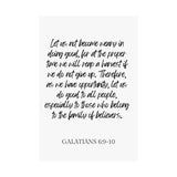 Faith Culture - Galatians 6:9-10 - Christian Wall Art - Do Good and Reap a Harvest Decor