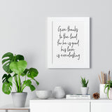 Faith Culture - Give Thanks to the Lord for He is Good, His Love is Everlasting - Christian Thanksgiving Wall Art