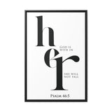 Faith Culture - God Is Within Her - Psalm 46:5 - Christian Wall Art
