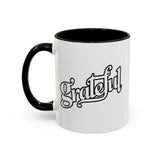 Faith Culture - Grateful - Christian Thanksgiving Accent Coffee Mug, 11oz and 15oz