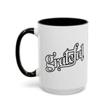 Faith Culture - Grateful - Christian Thanksgiving Accent Coffee Mug, 11oz and 15oz