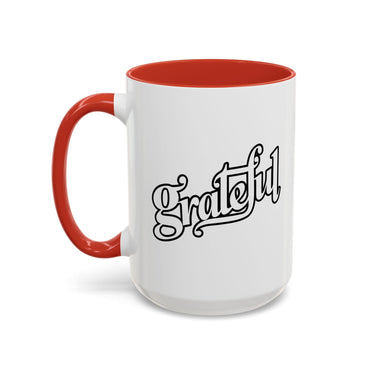 Faith Culture - Grateful - Christian Thanksgiving Accent Coffee Mug, 11oz and 15oz