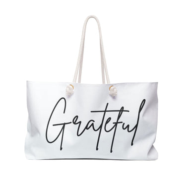 Grateful Christian Weekender Tote Bag 24" × 13"