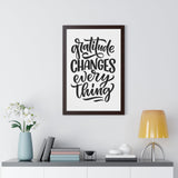 Faith Culture - Gratitude Changes Everything - Christian Thanksgiving Wall Art