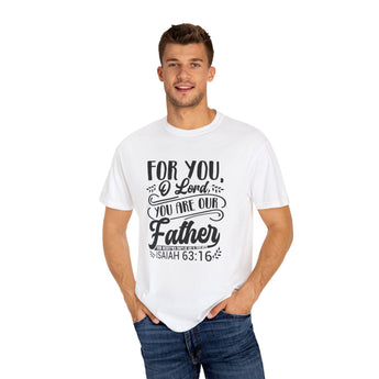Faith Culture - Heavenly Father - Christian Unisex Garment-Dyed T-shirt White