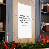 Faith Culture - Hebrews 13:16 Poster -Do Good and Share Decor and Christian Wall Art 24" x 48" Matte