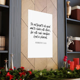Faith Culture - Hebrews 13:16 Poster -Do Good and Share Decor and Christian Wall Art 27" x 40" Matte