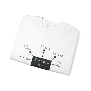 Faith Culture - IAM Affirmations -Christian Unisex Heavy Blend™ Crewneck Sweatshirt