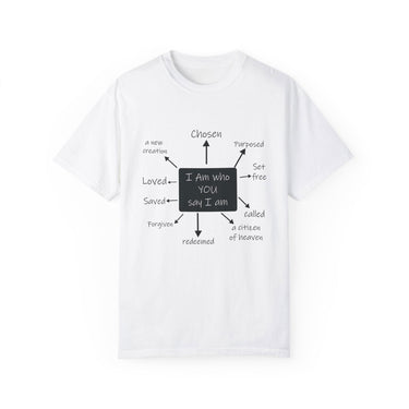 Faith Culture - IAM Affirmations - Christian Unisex Garment-Dyed T-shirt
