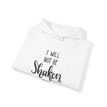 Faith Culture - I Will Not Be Shaken - Psalm 16:8 - Christian Unisex Heavy Blend™ Hooded Sweatshirt